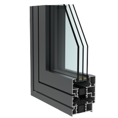 Puerta Lauda R-75 hinged door system