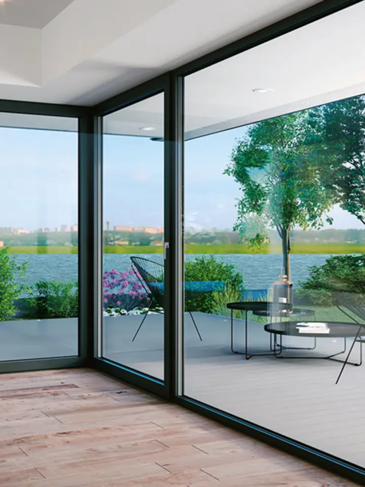 Installed uPVC window